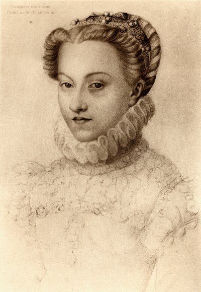 Elizabeth of Austria, Queen of France (1554-92) by François Clouet